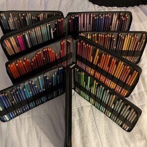 Colored Pencil Set Organizer Case - Black -